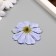 A bud on the leg for decoration "Multilayer chamomile blue" 6x6 cm