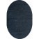 Oval Merinos Makao carpet, size 100x200 cm, color F.Blue