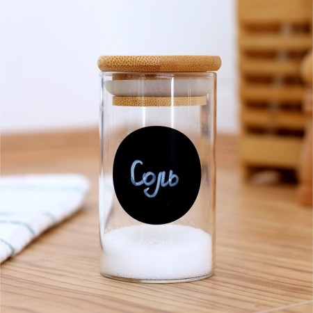 Stickers Waterproof "Circle", set of sheets 5 pcs., Cretaceous marker, diameter 1 stickers - 38 mm