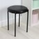 Stool with round seat nt4/b, load 150 kg, 38.5x45 cm, color black