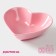 Ceramic Dolyana Salamnik "Heart", 130 ml, 12.5 × 11.5 cm, pink color