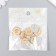 Decor for creativity plastic "Flower in a circle" yellow, gold 0.3x1.8x1.8 cm