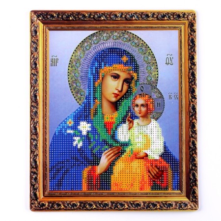Diamond embroidery with partial filling “Infinable Color” 21 × 25 cm, canvas, capacity-1