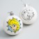 New Year's Christmas tree decoration for coloring, set 2 pcs, ball size 5.5 cm cold heart