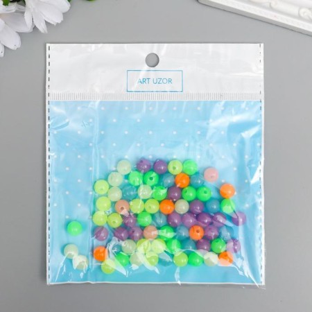 Beads for the work of acrylic phosphorus "balls" set of 20 grams 0.8x0.8x0.8 cm-2