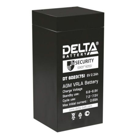 Delta DT 6023 (75) (6V / 2.3ah) battery