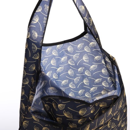 Household bag without fastening, black color-3