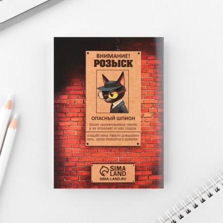 Set of Notepad A6, 32 sheets and a magic pen "Real Spy"-10
