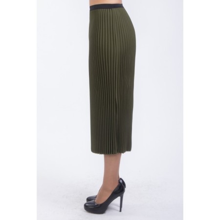 Female skirt, size 44, green color-3