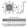 Exhaust Auramax fan with 4s, 150x150 mm, d = 100 mm, 220–240 V
