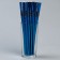 Cocktail tubes with corrugation, in a set 25 pieces, blue color