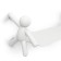 Buddy shelf, 460 × 140 × 150 mm, white color
