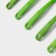 A set of kitchen supplies of the “Point”, 5 objects, green color