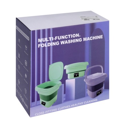 Portable mini-stying machine LWM-04 with a bucket of 6 l, folding, green-17