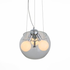 Suspension lamp ST LUCE. SL512.103.03. Uvo. 3x60 watts, E27 Globe, 30x30x20 cm, chromium color