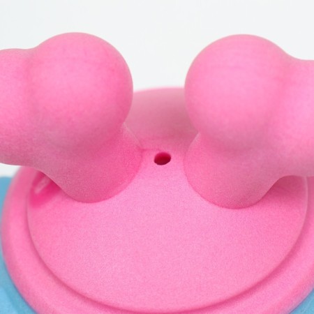A toy for dogs "Girya", TPR, 11 cm, blue/pink-3