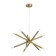 Suspended lamp Freya Fr6130PL-L30B WANDS, 650X650X250 mm, LED, 25W, 1400LM, 3000K, brass color