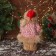Santa Claus "In a fluffy knitted suit" moves, with backlight, 30x19 cm, red