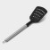 Spatula Culinary Dolyana "Fernan", 33 cm, with slots, black color