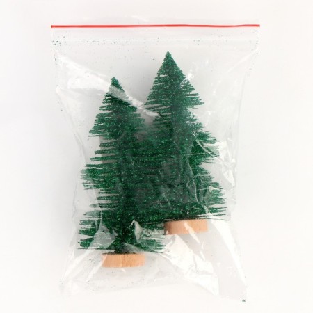 Miniature Puppet "Christmas tree", set 2 pcs., Size 1 pc. - 11 × 4 × 4 cm-4
