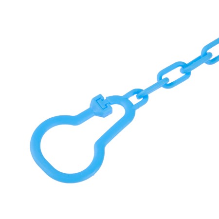 Holder for the nipple - dummy "Happy Baby", on the chain, blue color-3