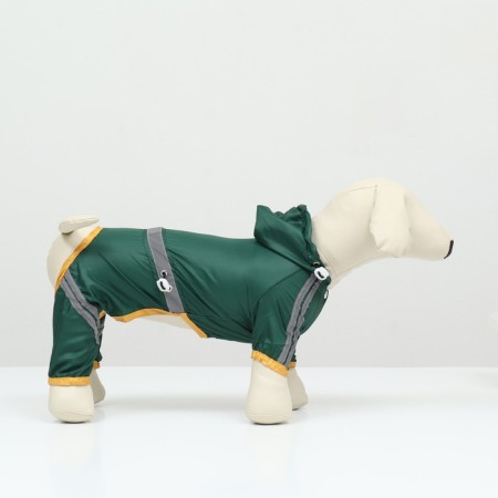 Combiason for dogs, demi-season, size S (DS 21-23, OG 31-33, Osh 23-25 ​​cm), Green-2