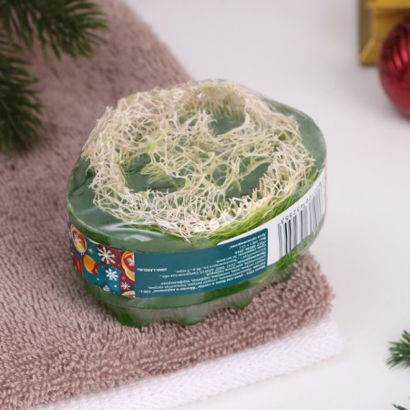 New Year. SPA soap - care for the bath and sauna "Apple in Karamel" 100 g-3
