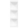 Wall -mounted shelf "FORA 100E", 300 × 267 × 966 mm, vestiburates, white color