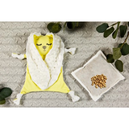 Comforter - Cherry Love heating, size 17 x 17 cm, yellow color