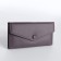 Women's wallet on the button, purple color