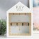 Klyuchnitsa tree 7 hooks "House. Patterns. Key" White with gold 22x8x30 cm