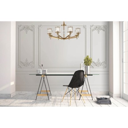 Lamp with a universal mount 8x60W E27, size 84x84x37/90 cm-4