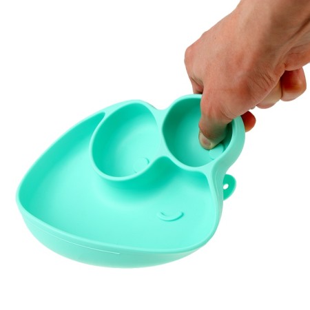 Baby plate on the suction cup "Frog"-4