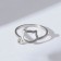 Ring "cat" line, color silver, dimensionless