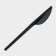 A plastic disposable “Standard” plastic knife, 16.5 cm, black color, set 12 pcs