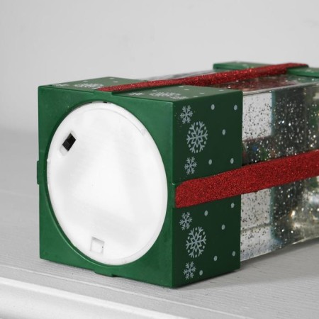 LED figure “Green Gift” 10 × 19 × 10 cm, plastic, AAX3 batteries (not in the kit), USB, glow warm white-2