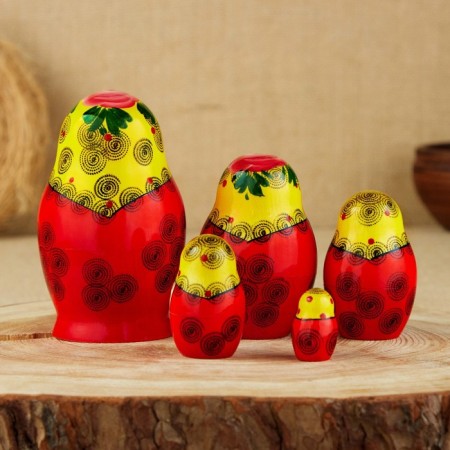 Matryoshka "Semenovskaya. Maria", 5 puppet, higher category-1