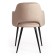 Valkyria Mod chair. 711 fabric/metal, 55x55x80cm, beige 5/black