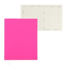 Universal diary for grade 1-11 Pink Soft Touch, soft cover, artificial leather, lies, 80 g/m2