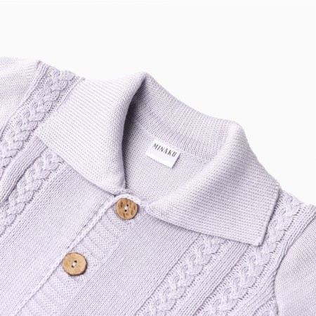 Combineson Children's Knitted Minaku, height 68-74, gray-blue color-4