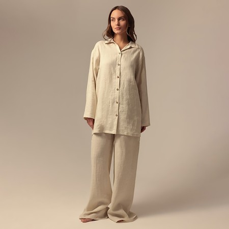 Women's suit (shirt and trousers) SL Home p. XL, milk