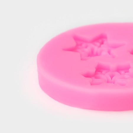 Mold "Metelitsa", silicone, 5.5 × 5.5 × 0.8 cm, pink color-3