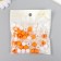 Plastic beads "Crystal polyhedron. Orange, white, transparent" set 30 g 1x1x1 cm