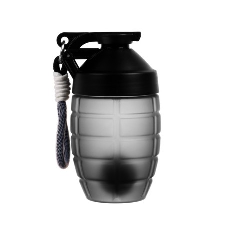 Sports shaker "grenade", 600 ml, 18 x 12 cm, black-4