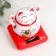 Plastic pendulum from the solar battery "Cat Mani-Neko with fan" 8.5x7x7 cm