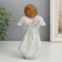 Souvenir Polystone "Angel in beige toga with a heart" 6x8.5x16 cm