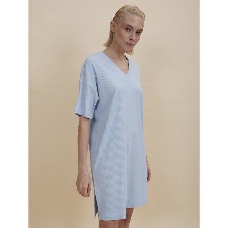 Female dress, size m, blue color-1