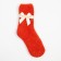 Terry socks women, red color, size 36-39