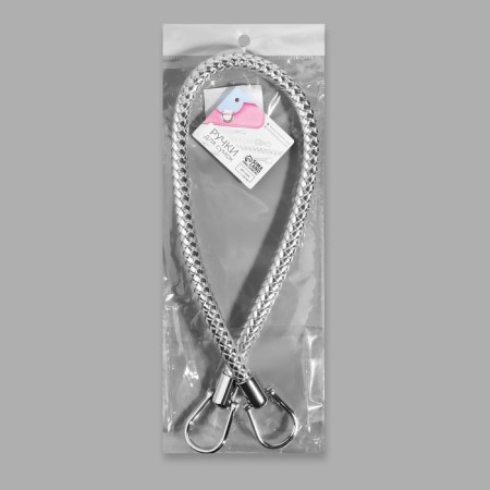 Handle for bag, 55 cm, silver color-6