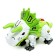 The Dinobot robot reacts to touch, light and sound effects, metal, green color